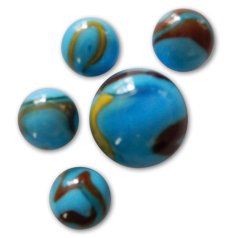 2 Blue Dolphin knikkers 50mm 4004