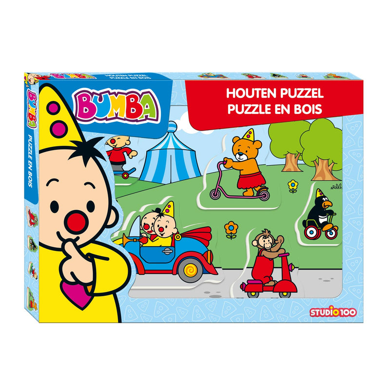 Bumba Houten Puzzel - Voertuigen