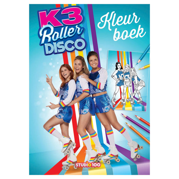 K3 Kleurboek - Roller Disco