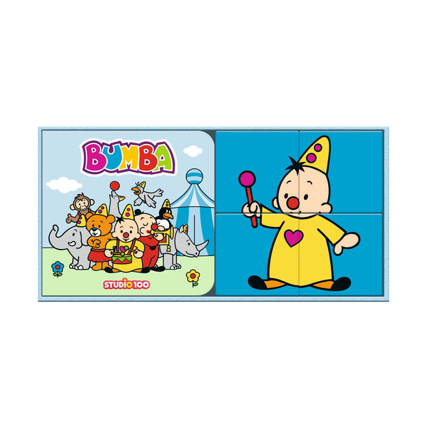 Bumba Doosje met Kartonboek en Blokkenpuzzel