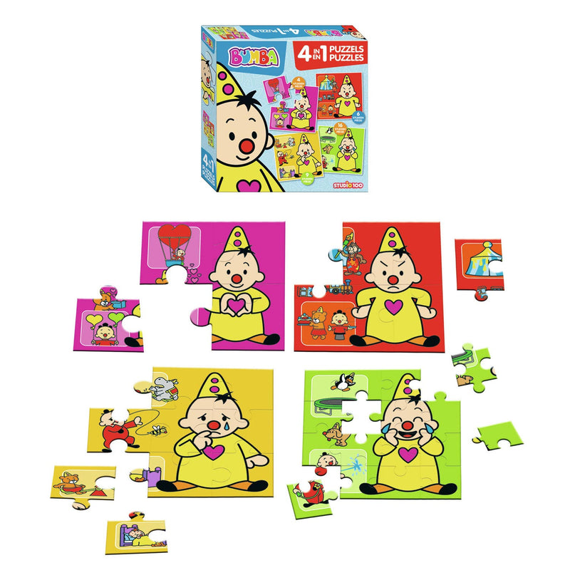 Puzzel 4 in 1 Bumba: 4/6/9/16 stukjes (MEBU00004520)