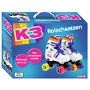 K3 Rolschaatsen Maat 30-33 Wit/Regenboog