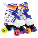 K3 Rolschaatsen Maat 30-33 Wit/Regenboog