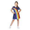K3 Regenboog Verkleedjurk 9-11 Jaar Blauw