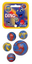 2 Dino knikkers 42mm 4053