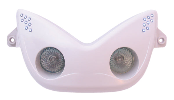 Koplamp Edge Yamaha Aerox / MBK Nitro halogeen met 8 LED's - wit