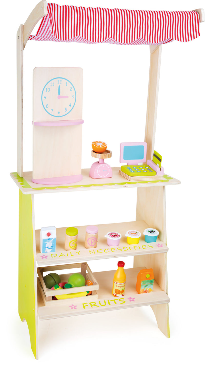 Marktkraam met accessoires Bloem