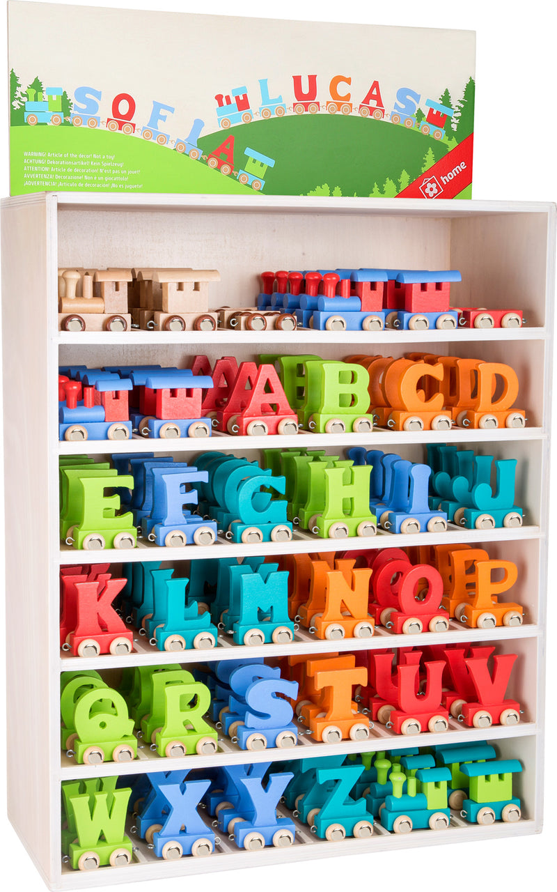 Gekleurde Letter Trein Display