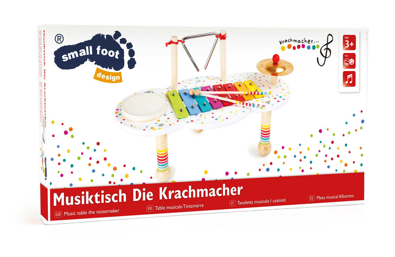 Small Foot - Houten Muziektafel met Stippen, 3dlg.