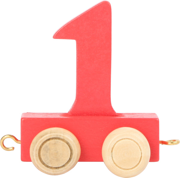 Gekleurde Nummers Trein 1