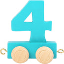 Gekleurde Nummers Trein 4