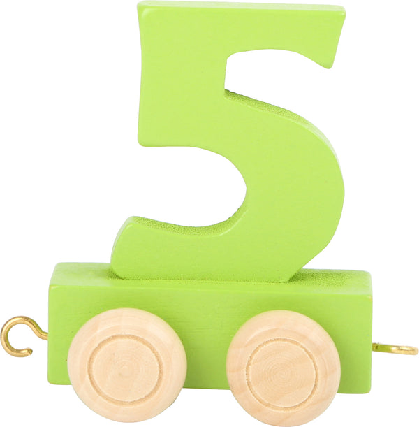 Gekleurde Nummers Trein 5