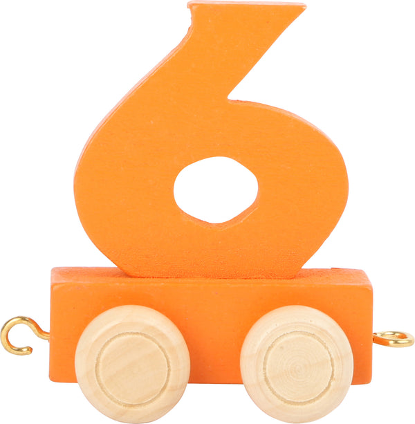 Gekleurde Nummers Trein 6