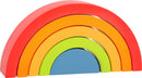 Small Foot - Houten Bouwblokken Regenboog, 5dlg.