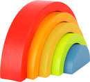Small Foot - Houten Bouwblokken Regenboog, 5dlg.