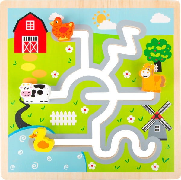 Boerderij doolhof puzzel
