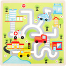 Stads doolhof puzzel