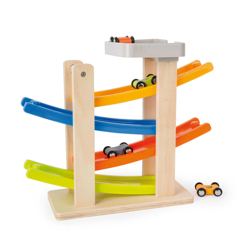 Renbaan met Parkeerniveau