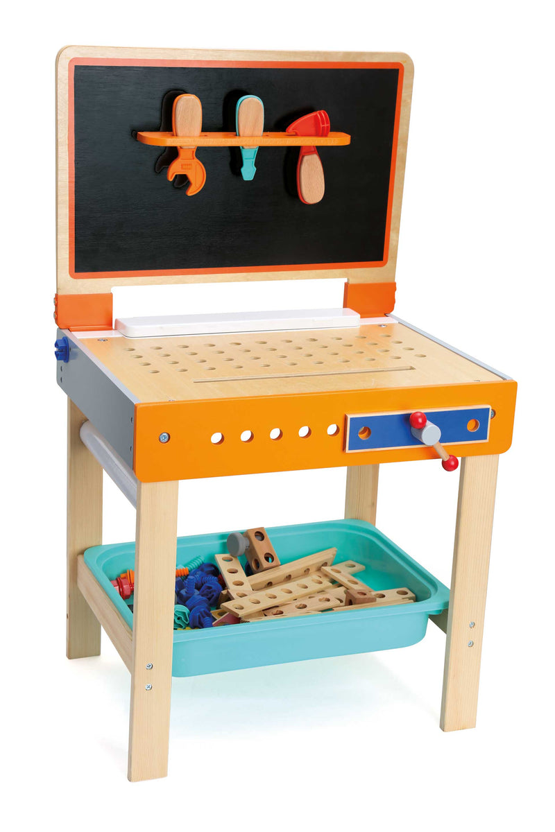 Kinderwerkbank met tekentafel