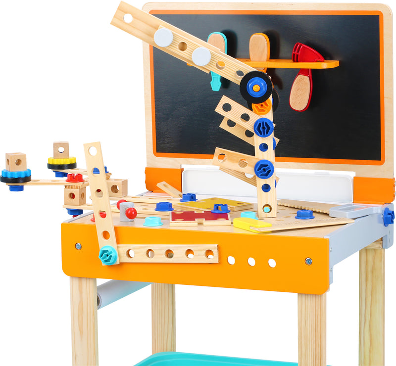 Kinderwerkbank met tekentafel