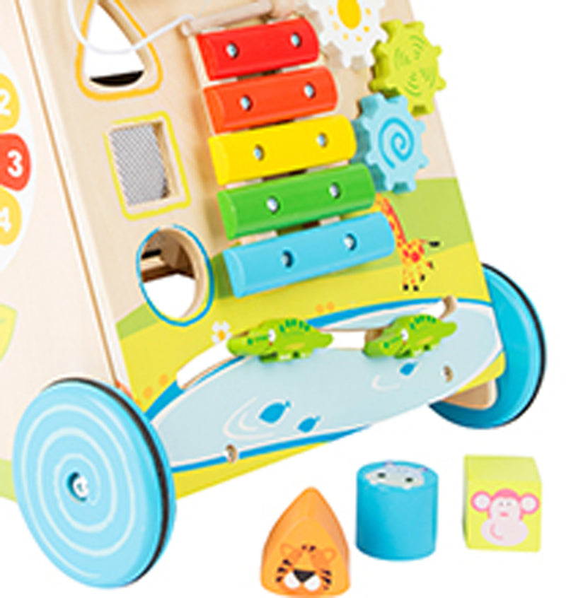 Small Foot - Houten Baby Walker Loopwagen Kleurrijk