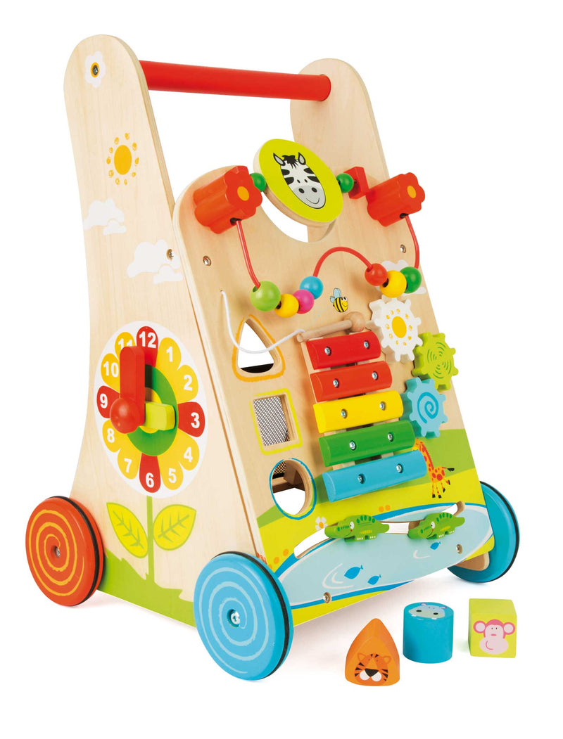 Small Foot - Houten Baby Walker Loopwagen Kleurrijk