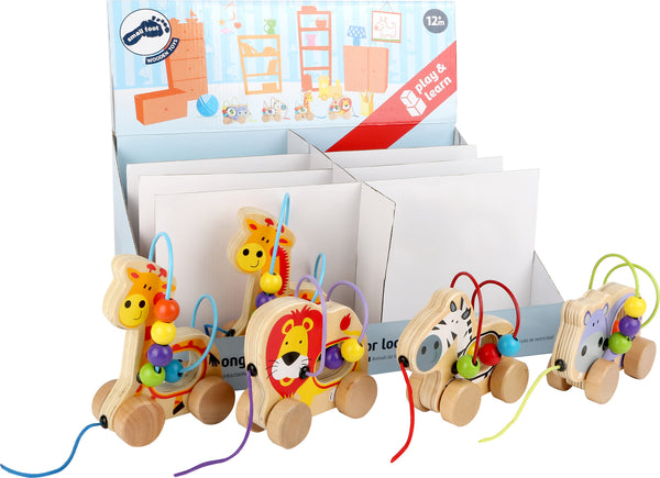 Pull-along Dieren Kralen Doolhof Display