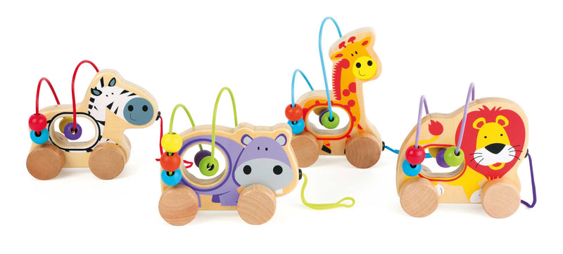 Pull-along Dieren Kralen Doolhof Display