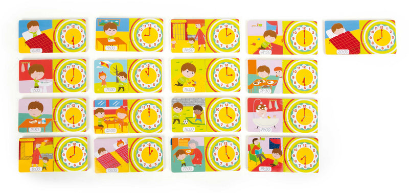 Telling Time Leren Puzzel