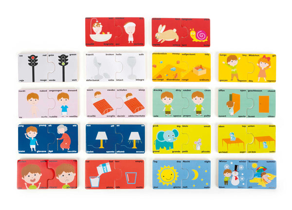Tegenstellingen leren puzzel