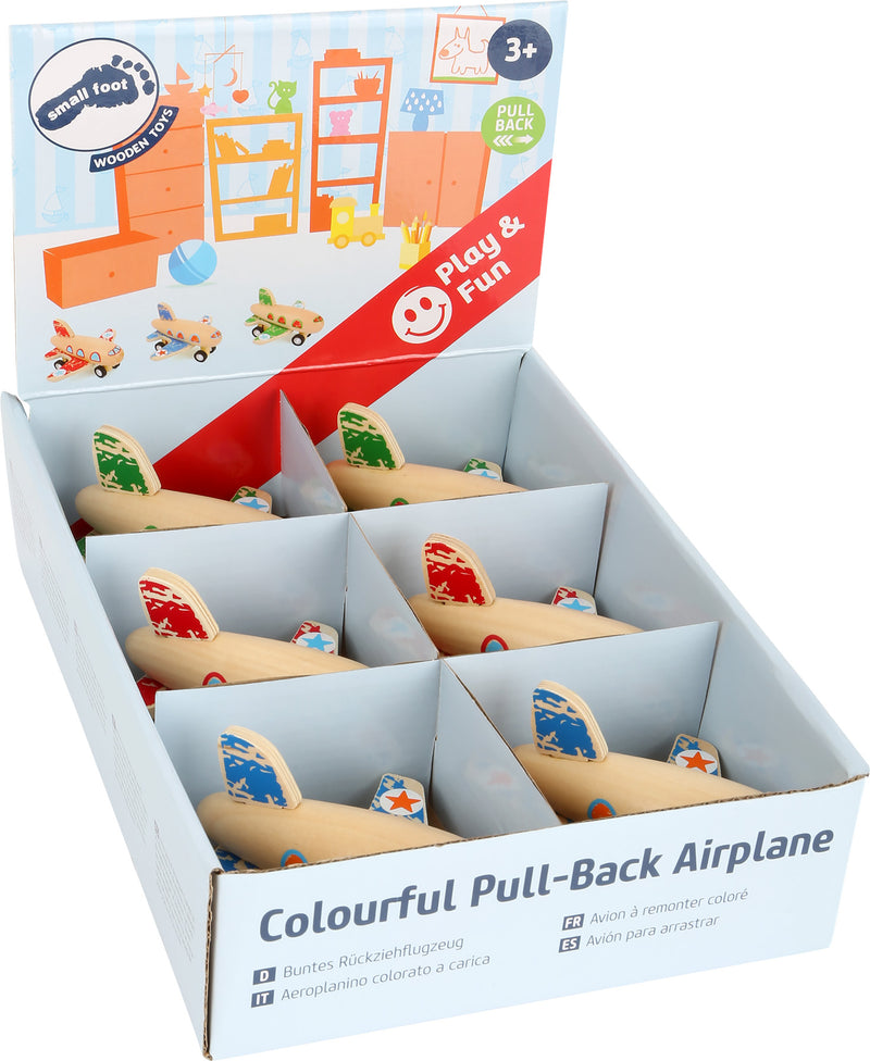Small Foot - Houten Pull-back Vliegtuig, per stuk
