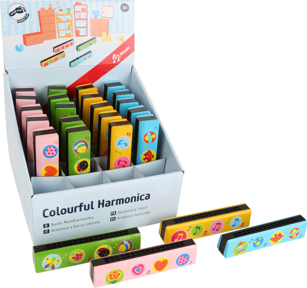 Kleurrijk harmonicadisplay