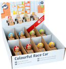 Kleurrijke Pull-Back Raceauto Display