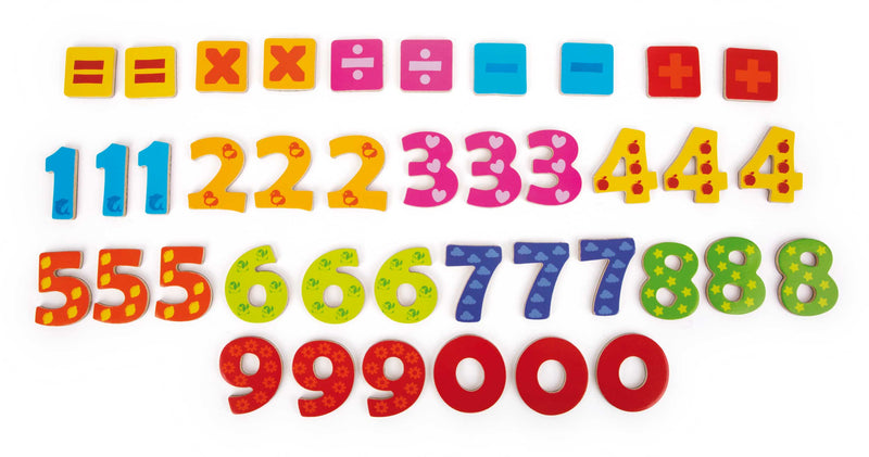 Small Foot - Houten Magnetische Cijfers Kleur. 37dlg.