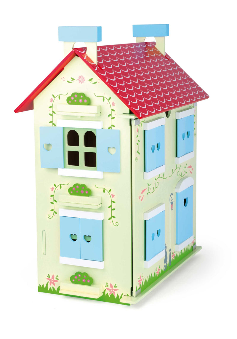 Poppenhuis met afneembaar dak