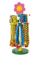 Display Houten Juwelen Gekleurde Motieven