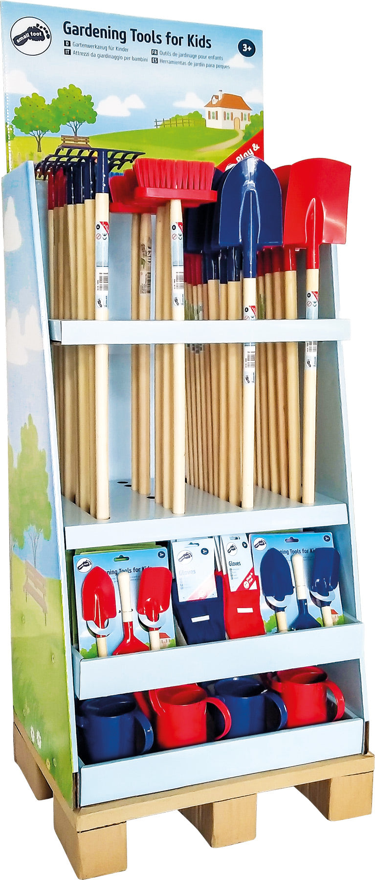 Tuingereedschap voor kinderen Display