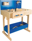 Small Foot - Houten Speelgoedwerkbank Blauw met Accessoires