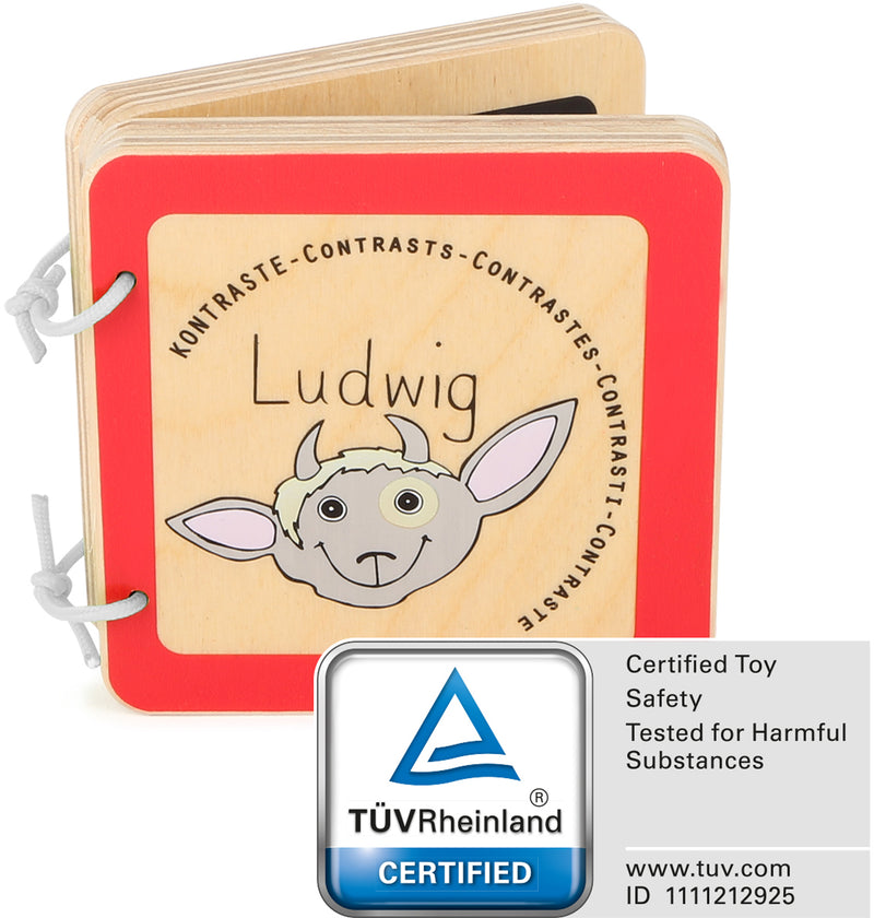 Babyboek "Ludwig" (contrasten)