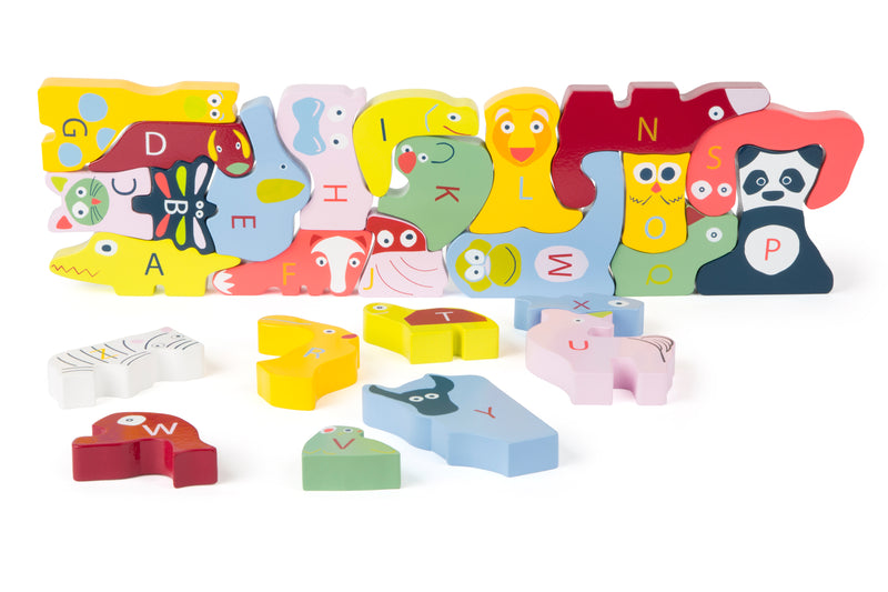 Houten ABC puzzel "Educate"