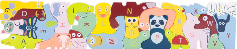Houten ABC puzzel "Educate"