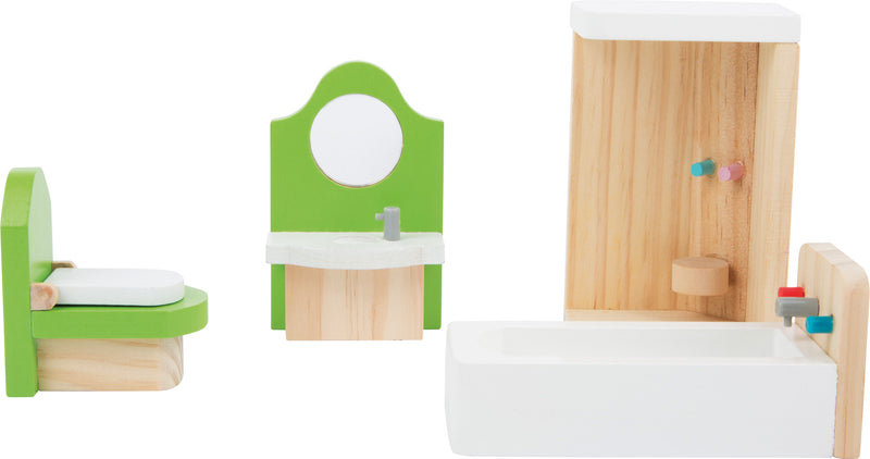 Small Foot - Houten Poppenhuis Meubeltjes Badkamer, 4dlg.