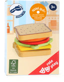 Small Foot - Houten Speeleten Sandwich met Bestek, 7dlg.