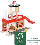 Small Foot - Houten Brandweerkazerne met Accessoires, 15dlg.