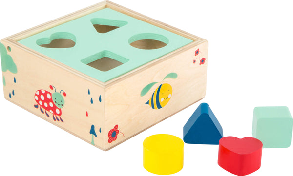 Small Foot - Houten Vormenstoof met Blokken Natuur, 5dlg.