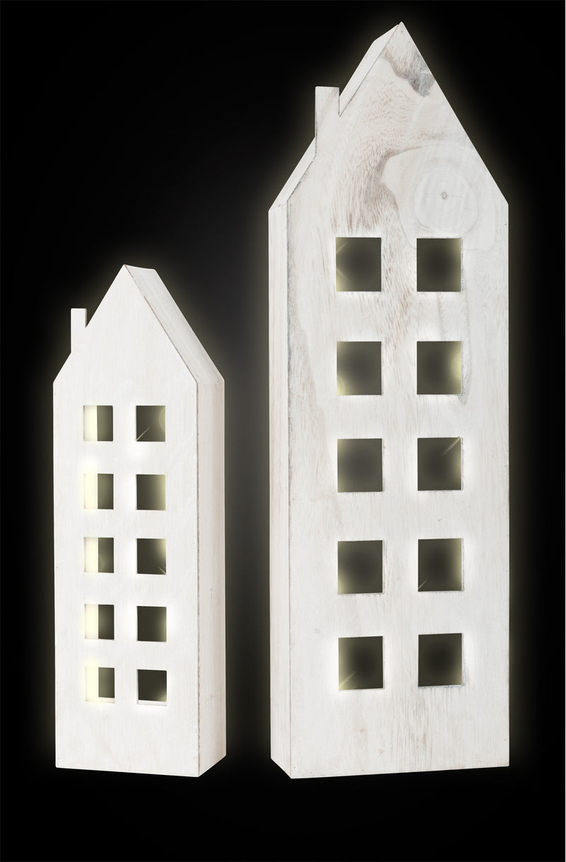 Discreet oplichtend huis