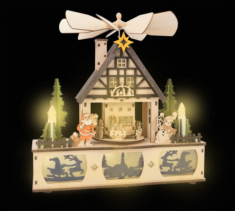 Lamp met Kerstmis Piramide