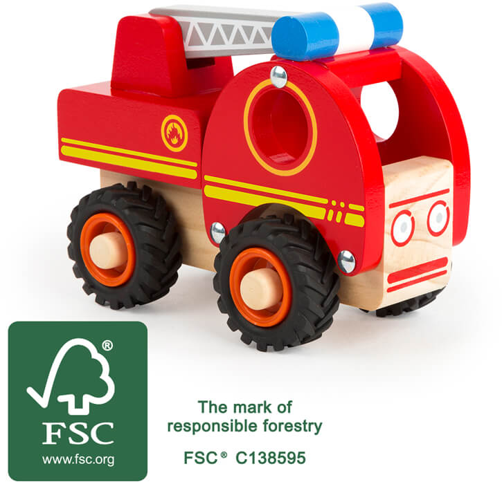 Small Foot - Houten Brandweerwagen met Ladder