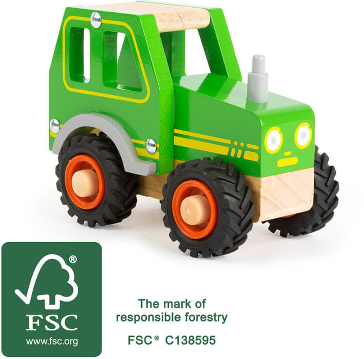 Small Foot - Houten Tractor Groen