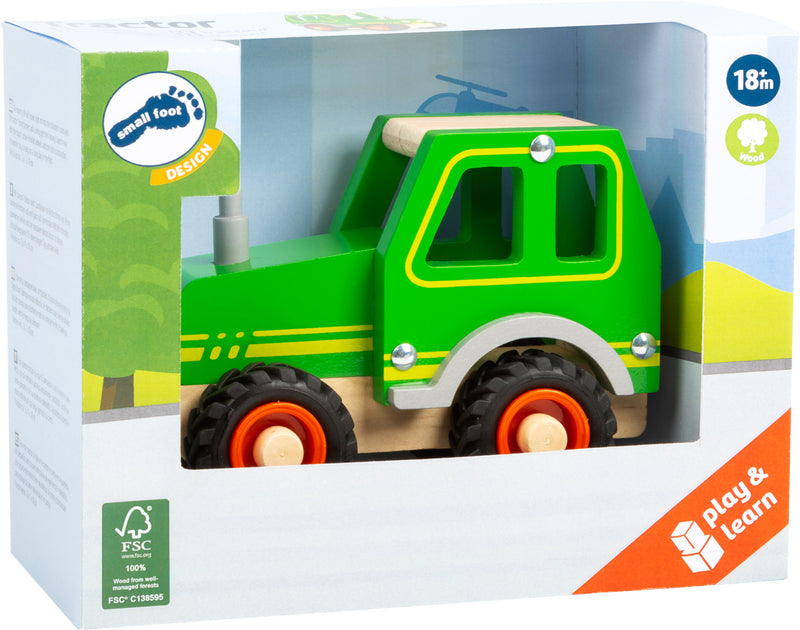 Small Foot - Houten Tractor Groen